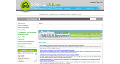 Desktop Screenshot of cloudnewssales.com